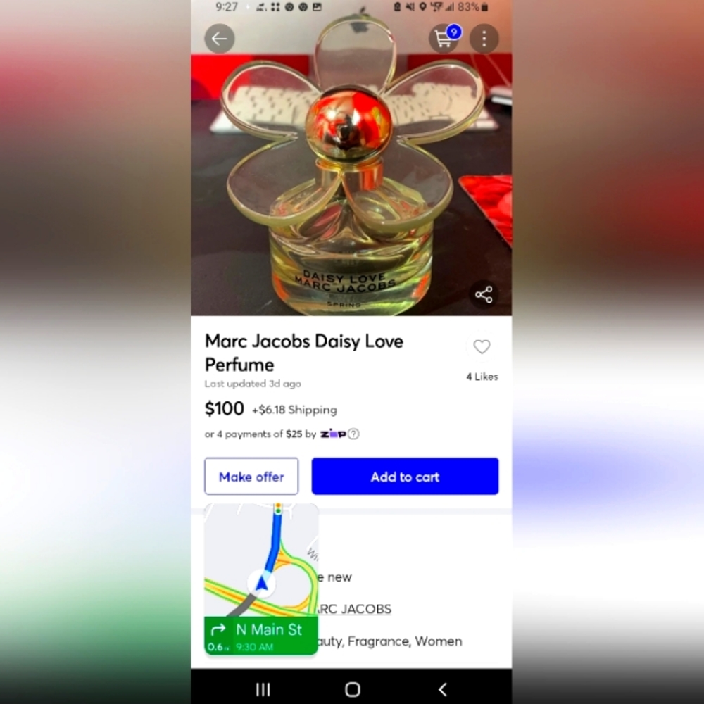 Marc Jacobs Daisy 3.4 fatory seal